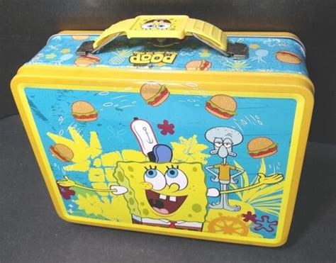 metal spongebob lunch box|krabby patty school lunch.